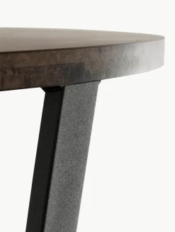 Ronde eettafel Amble met tafelblad in marmerlook, Ø 110 cm