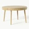 Ronde eettafel Calary met opbergruimte, Ø 120 cm
