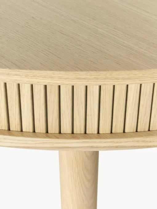 Ronde eettafel Calary met opbergruimte, Ø 120 cm