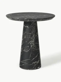 Ronde eettafel Disc in marmerlook, Ø 70 cm