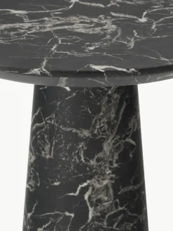 Ronde eettafel Disc in marmerlook, Ø 70 cm