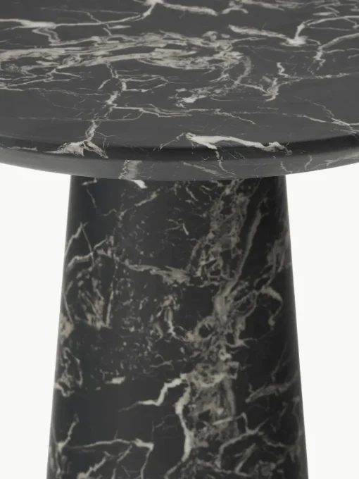 Ronde eettafel Disc in marmerlook, Ø 70 cm