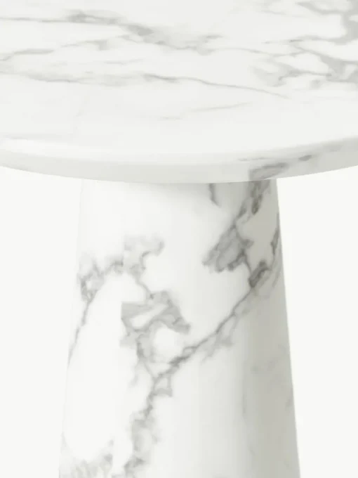 Ronde eettafel Disc in marmerlook, Ø 70 cm