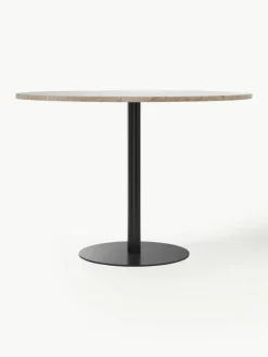 Ronde eettafel Harbour van zandsteen, Ø 105 cm