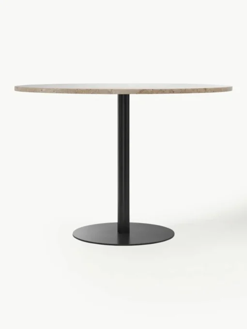 Ronde eettafel Harbour van zandsteen, Ø 105 cm