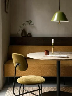 Ronde eettafel Harbour van zandsteen, Ø 105 cm
