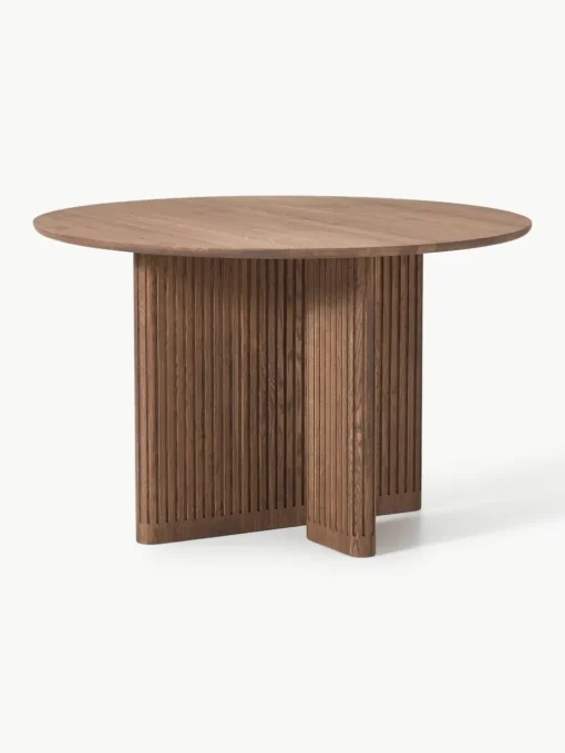 Ronde eettafel Jolka van eikenhout, Ø 120 cm
