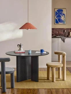 Ronde eettafel Jolka van eikenhout, Ø 120 cm
