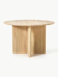 Ronde eettafel Jolka van eikenhout, Ø 120 cm