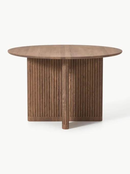 Ronde eettafel Jolka van eikenhout, Ø 120 cm