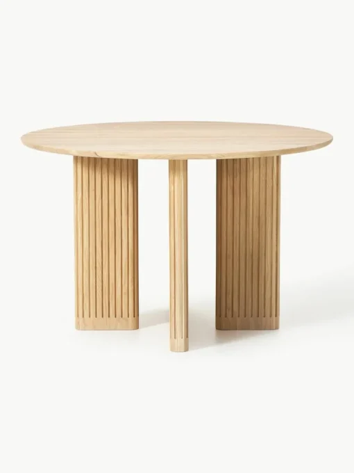 Ronde eettafel Jolka van eikenhout, Ø 120 cm