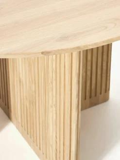Ronde eettafel Jolka van eikenhout, Ø 120 cm