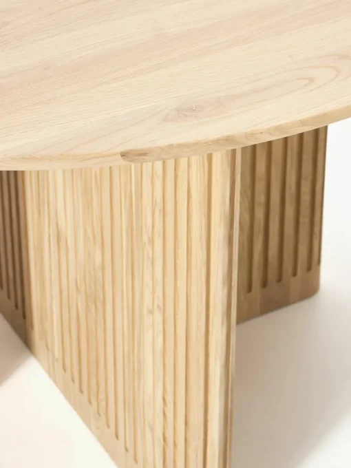Ronde eettafel Jolka van eikenhout, Ø 120 cm