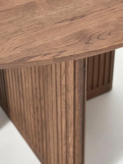 Ronde eettafel Jolka van eikenhout, Ø 120 cm