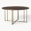 Ronde eettafel Luca van mangohout, in verschillende formaten