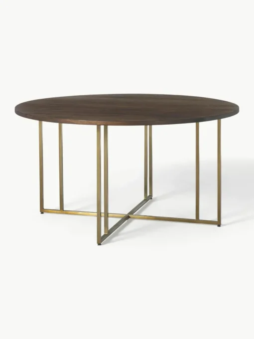 Ronde eettafel Luca van mangohout, in verschillende formaten