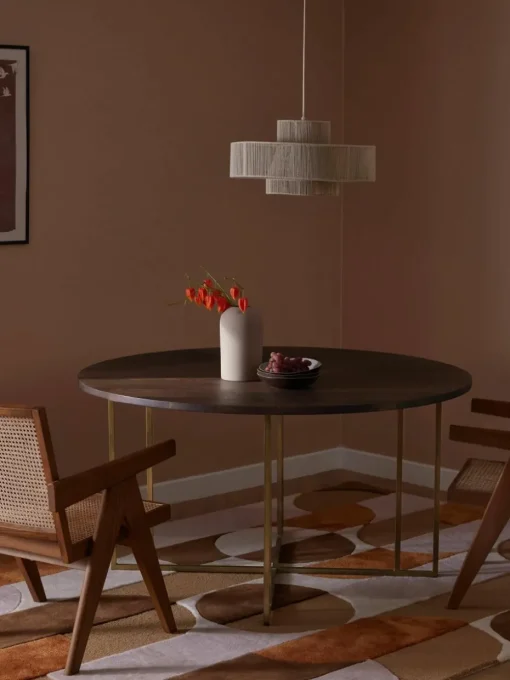 Ronde eettafel Luca van mangohout, in verschillende formaten