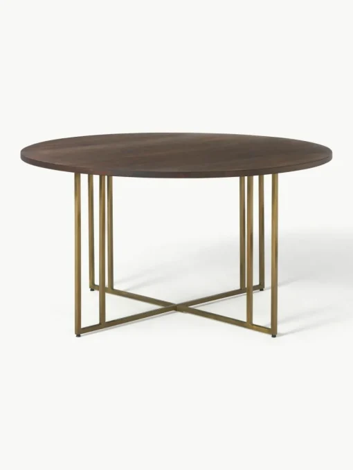 Ronde eettafel Luca van mangohout, in verschillende formaten