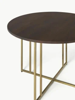 Ronde eettafel Luca van mangohout, in verschillende formaten
