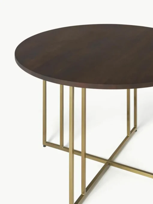 Ronde eettafel Luca van mangohout, in verschillende formaten