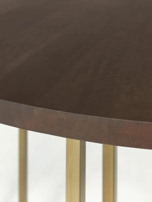 Ronde eettafel Luca van mangohout, in verschillende formaten