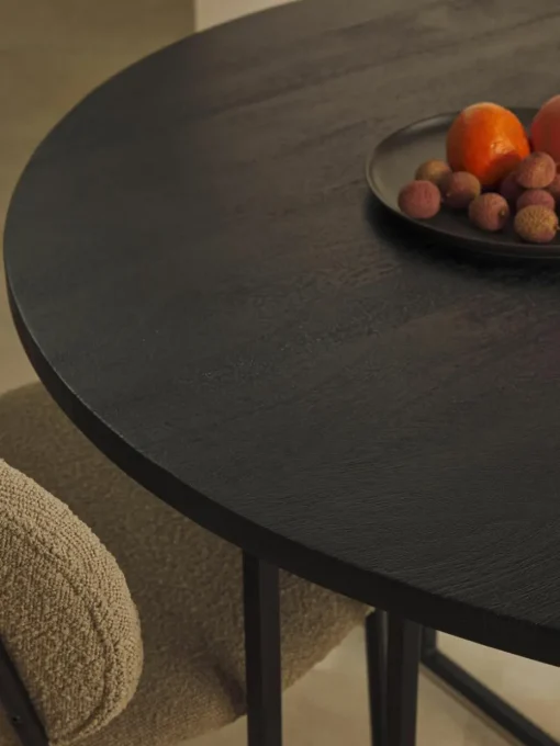 Ronde eettafel Luca van mangohout, verschillende formaten