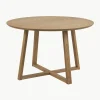 Ronde eettafel Malika uit berkenhout, Ø 120 cm