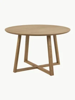 Ronde eettafel Malika uit berkenhout, Ø 120 cm