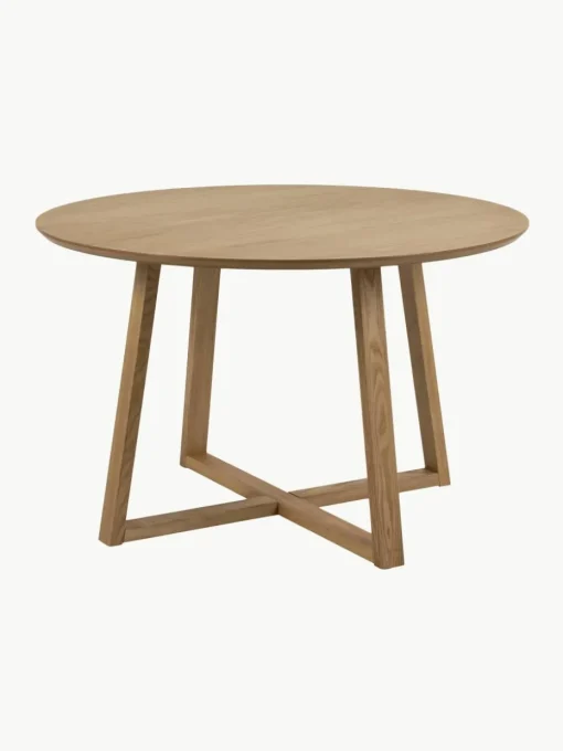 Ronde eettafel Malika uit berkenhout, Ø 120 cm