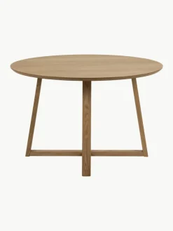 Ronde eettafel Malika uit berkenhout, Ø 120 cm