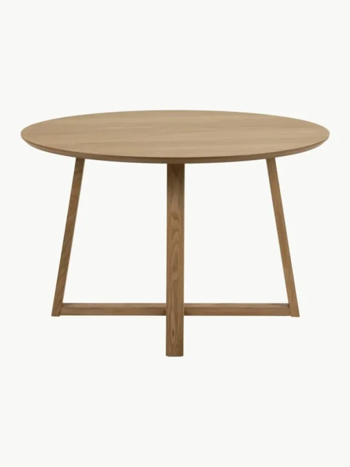 Ronde eettafel Malika uit berkenhout, Ø 120 cm