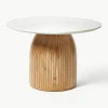 Ronde eettafel Nelly met marmeren tafelblad, Ø 115 cm