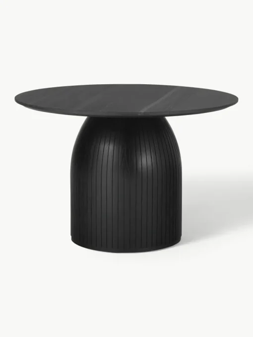 Ronde eettafel Nelly met marmeren tafelblad, Ø 115 cm