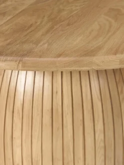 Ronde eettafel Nelly met groefstructuur, verschillende formaten