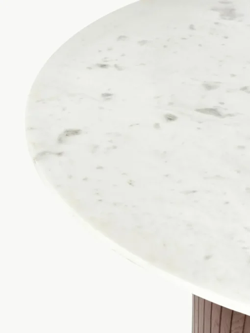 Ronde eettafel Nelly met marmeren tafelblad, Ø 115 cm