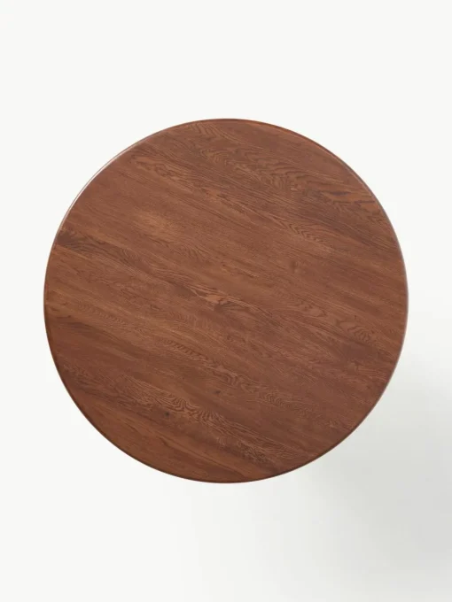 Ronde eettafel Nelly met groefstructuur, in verschillende formaten