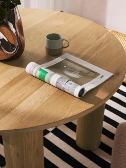 Ronde eettafel Ohana van eikenhout, Ø 120 cm