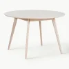 Ronde eettafel Yumi van eikenhout, Ø 115 cm