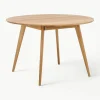 Ronde eettafel Yumi van eikenhout, Ø 115 cm