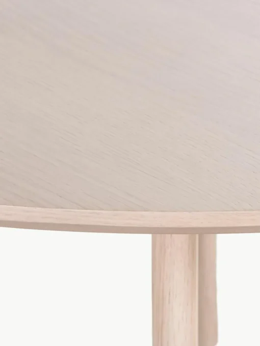 Ronde eettafel Yumi van eikenhout, Ø 115 cm