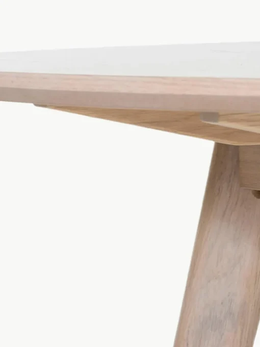 Ronde eettafel Yumi van eikenhout, Ø 115 cm