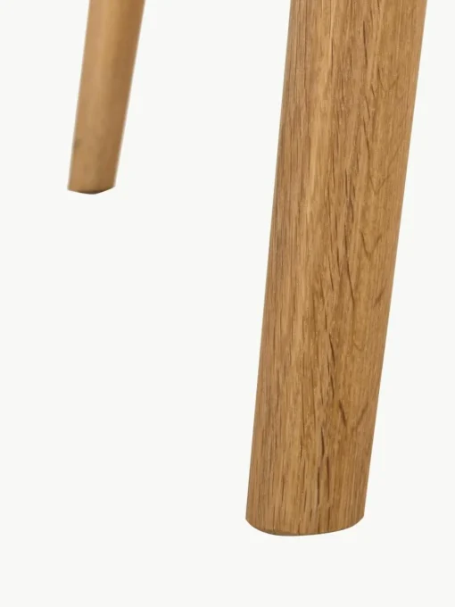 Ronde eettafel Yumi van eikenhout, Ø 115 cm