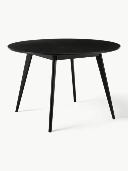 Ronde eettafel Yumi van rubberhout, Ø 115 cm