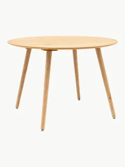 Ronde eikenhouten eettafel Hatfield, Ø 110 cm