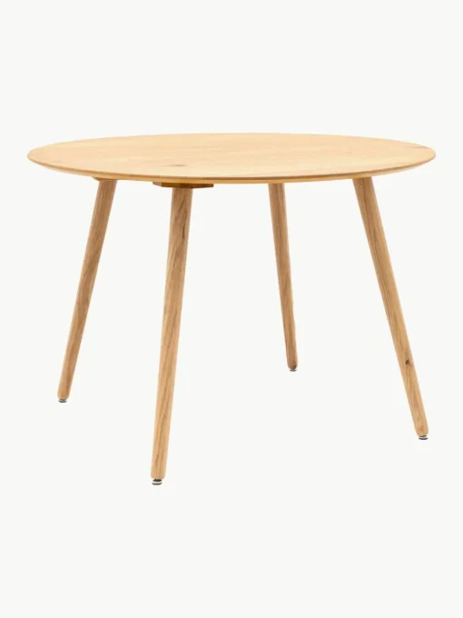 Ronde eikenhouten eettafel Hatfield, Ø 110 cm