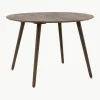 Ronde eikenhouten eettafel Hatfield, Ø 110 cm
