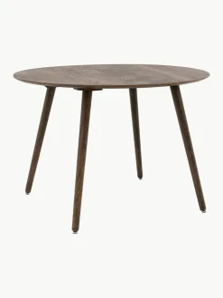 Ronde eikenhouten eettafel Hatfield, Ø 110 cm