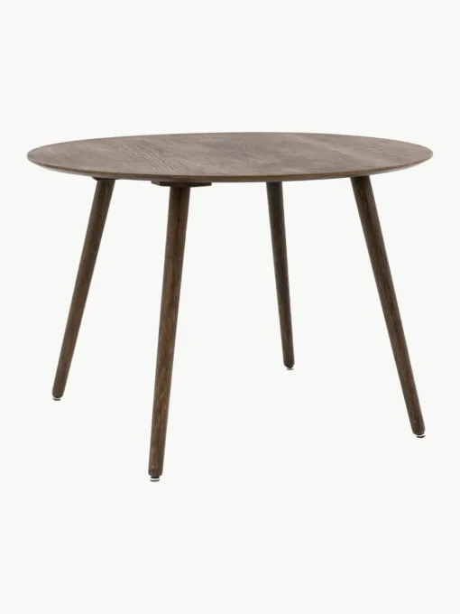 Ronde eikenhouten eettafel Hatfield, Ø 110 cm