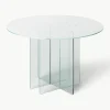 Ronde glazen eettafel Anouk, Ø 120 cm