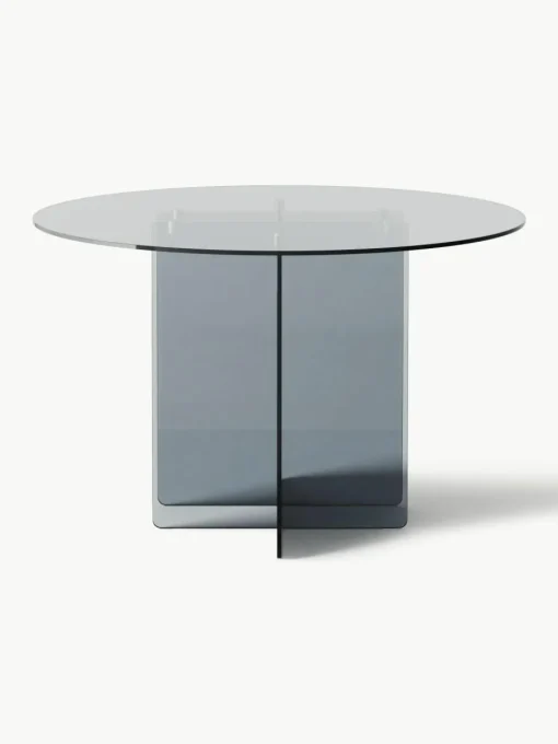 Ronde glazen eettafel Anouk, Ø 120 cm